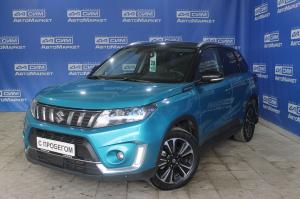 голубой Suzuki Vitara S 1.4 AT (140 л.с.) 4WD 2019