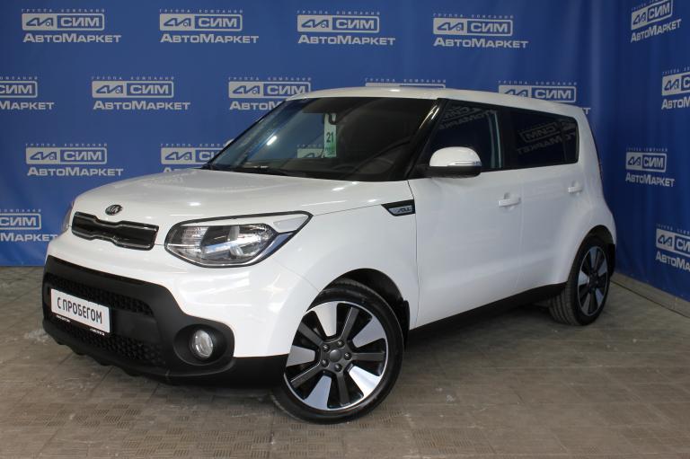 белый Kia Soul 2.0 AT (150 л.с.) 2018