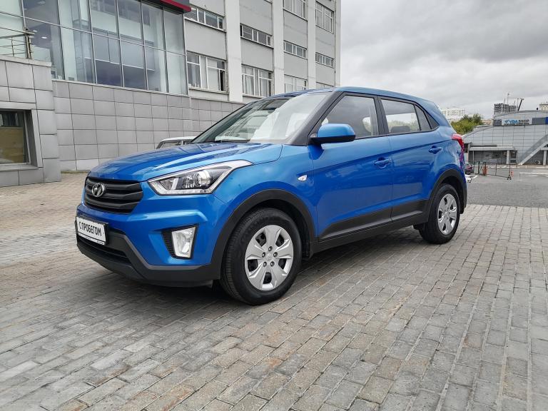 синий Hyundai Creta 1.6 AT (121 л.с.) 4WD 2019