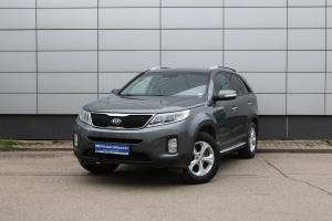 Серый Kia Sorento, II Рестайлинг 2.4 AT (175 л.с.) 4WD 2014