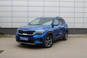 Синий Kia Seltos, I 1.6 AT (123 л.с.) 2021