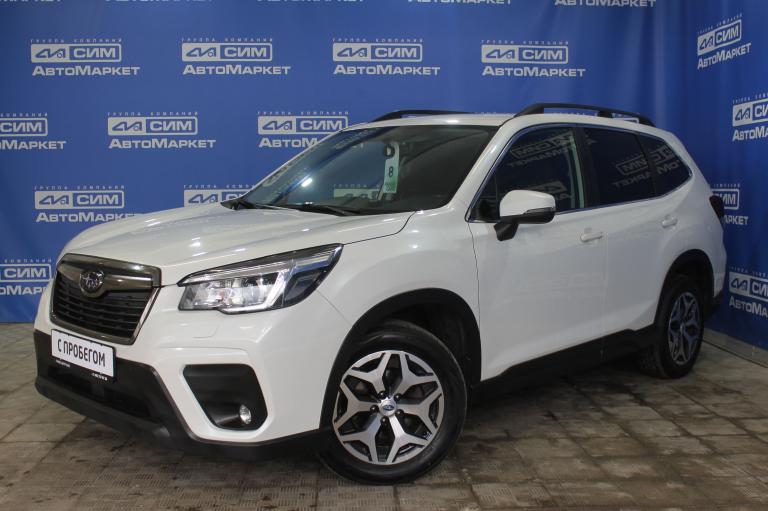 белый Subaru Forester 2.0 CVT (150 л.с.) 4WD 2019